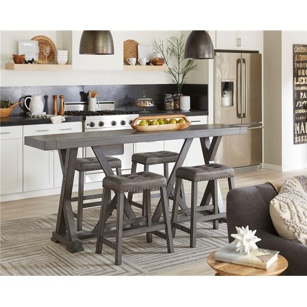 Progressive Furniture Progressive Furniture D841-52 Dining Room Counter Table; Harbor Gray D841-52